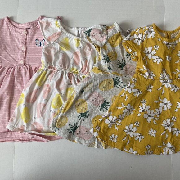Simple Joys By Carter’s & Carters 18 Month Girl Dresses | Lot of 4 - Picture 2 of 14
